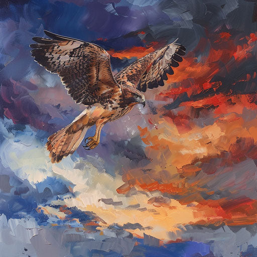 Twilight migration of a Swainson's hawk