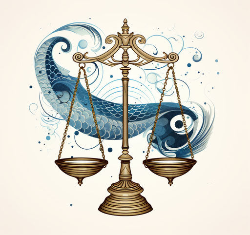 Zodiac scales tattoo