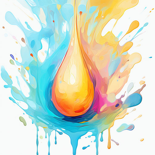 Raindrop in Impressionistic Art