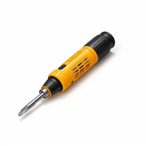 Minimalist-style screwdriver clipart on white background