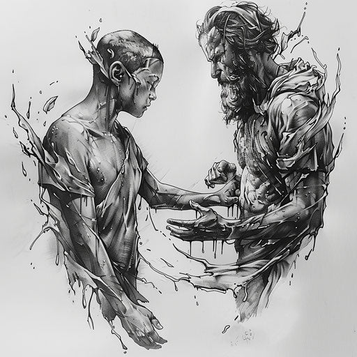 Strong bond between father and son