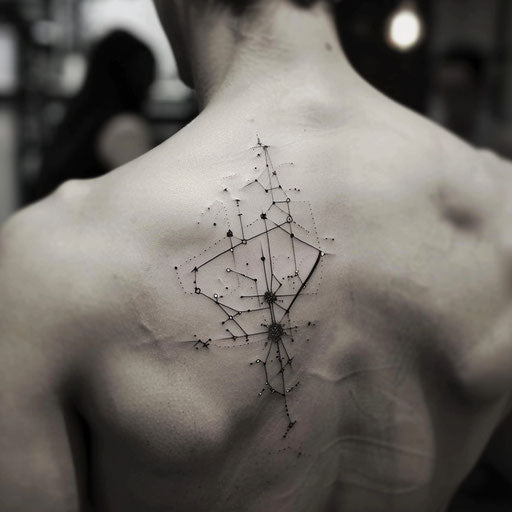Simple tattoos for men of a constellation