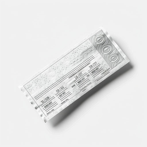 Realistic coupon clipart on flat white background