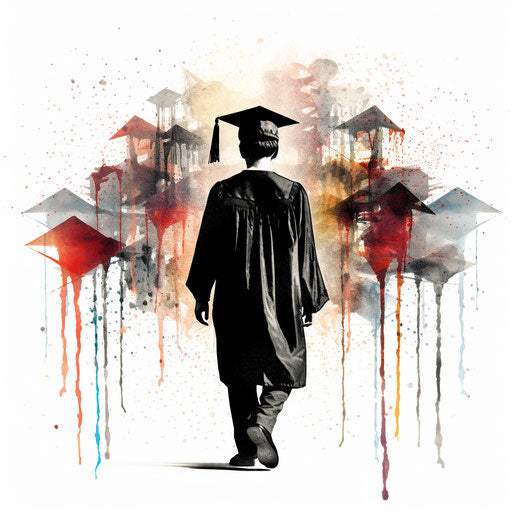 Educational clipart in the style of Chiaroscuro Art, on white background