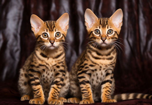 Bengal Cats for Sale in Scotland Kenya, Light Brown and Dark Amber Style, Striped, Intricate 33:23