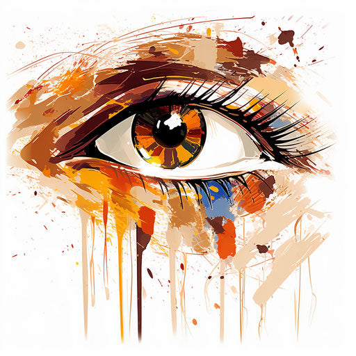 Vision clipart in the style of Impressionistic Art