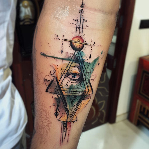 Melting pyramid in a Dali-inspired style