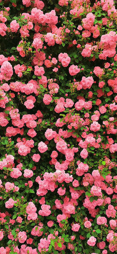 Wall of pink roses, rose-themed mobile wallpaper, HD photo