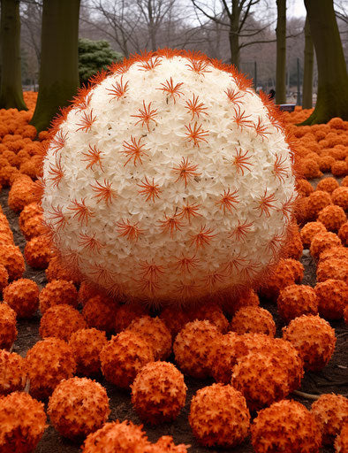 The hyacinth ball in an arboretum, NYC explosion coverage