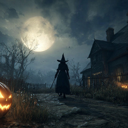 A Mystical Night with Witches and Pumpkins