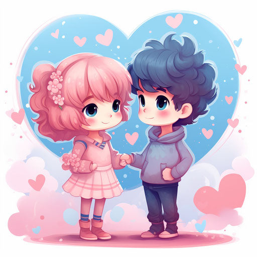 Sweet love quotes for a cute couple, pink and cyan