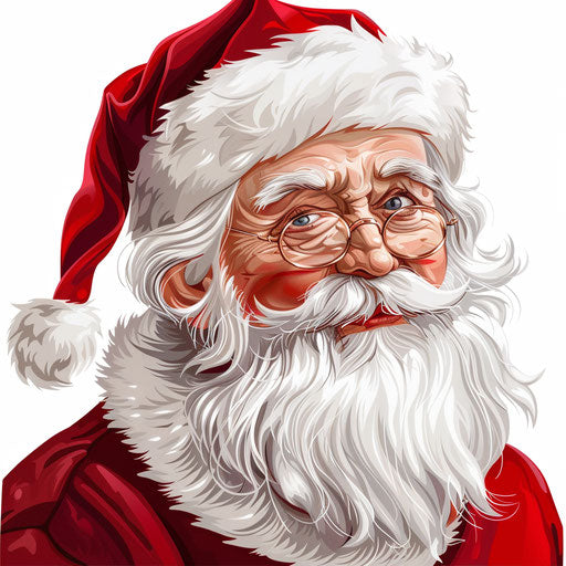 Christmas clipart in photo realistic style on flat white background
