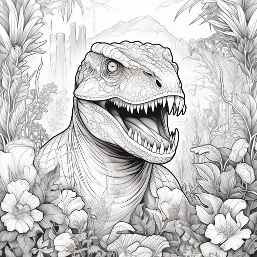 Dinosaur of the transcendent jungle