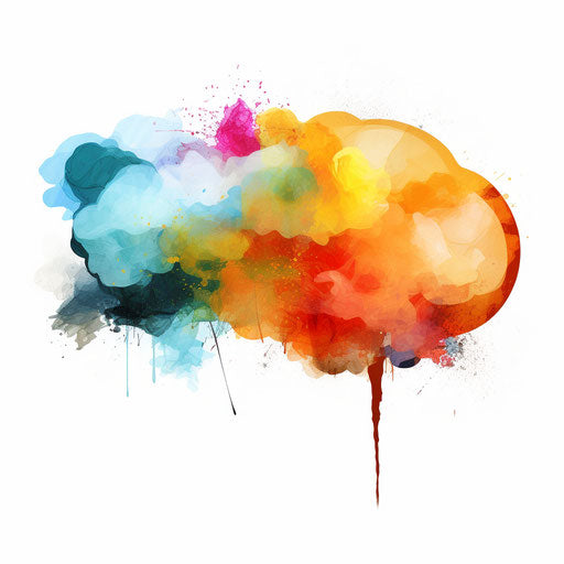 Speech bubble in the style of Oil painting