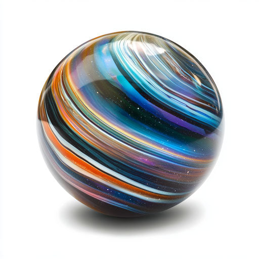 Photo realistic clipart of marbles, high-resolution, no background, isolated