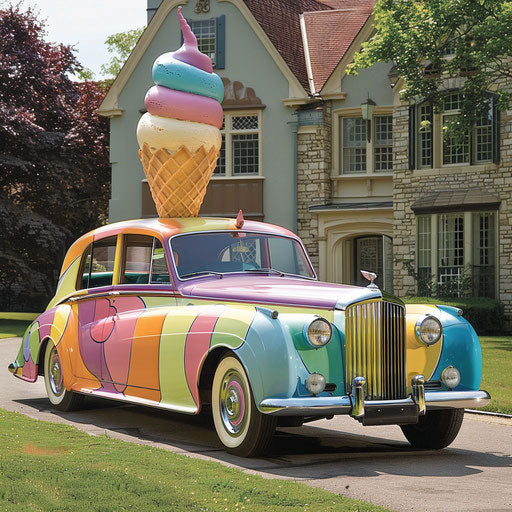 1954 Bentley R Type Continental turned into ice cream truck