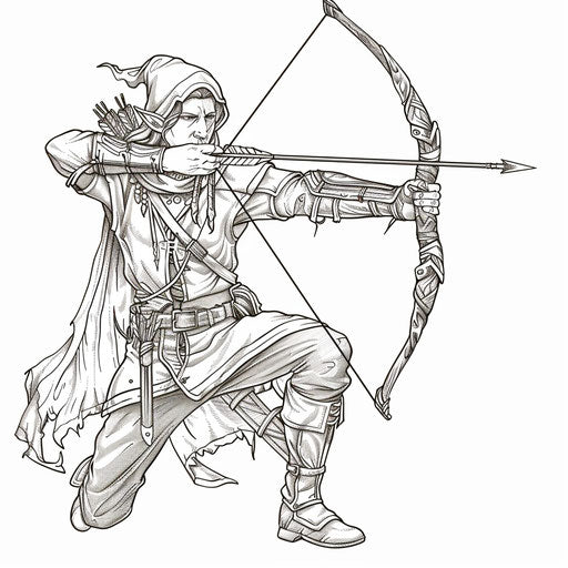 Elf archer ready for action