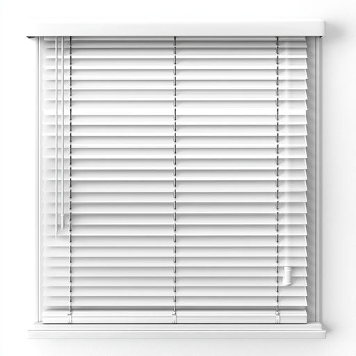 3D Blinds on flat white background, photo realistic style, isolated clipart