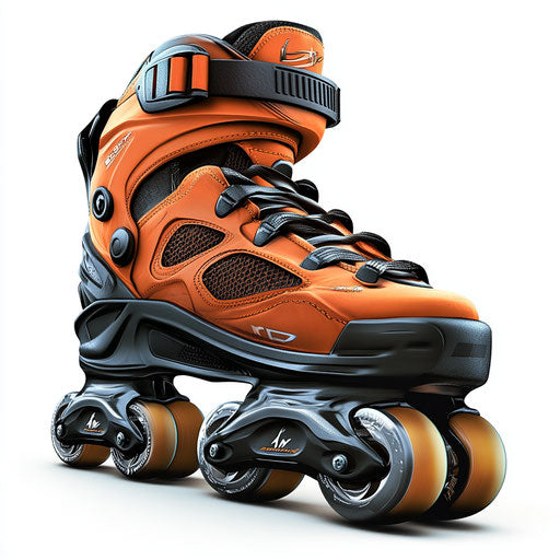 Realistic clipart of rollerblades, high resolution, isolated