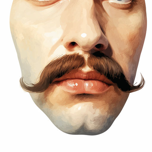 Nose clipart in the style of Oil painting, on a white background
