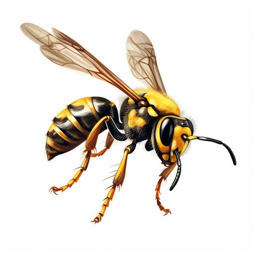 Wasp drawing in the style of Chiaroscuro Art