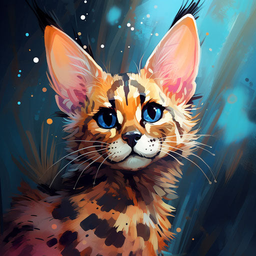A serval cat