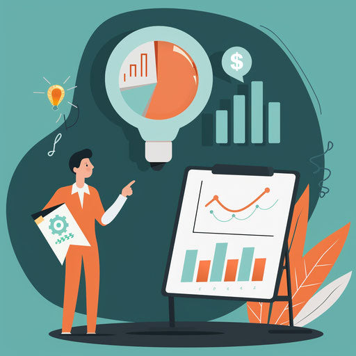 Entrepreneur presenting pitch deck to investors