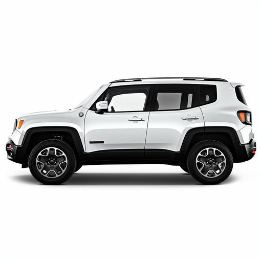 Jeep Renegade classic White background