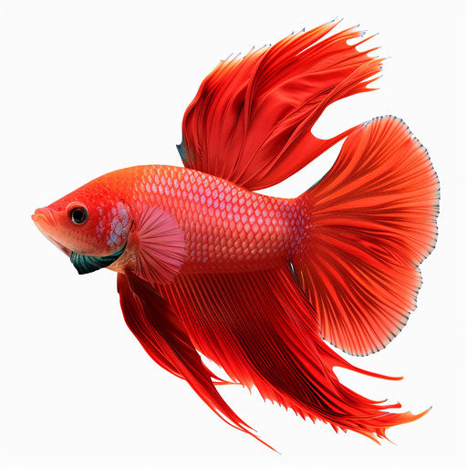 Realistic fish clipart on flat white background
