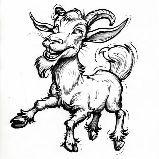 Bold Goat Tattoo Design Pack