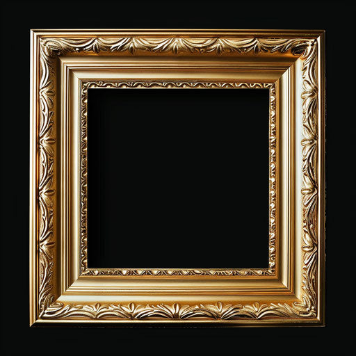 Realistic frame clipart on random flat background, glossy finish and sharp outlines