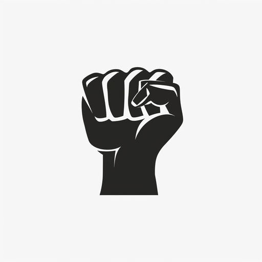 Powerful fist logo