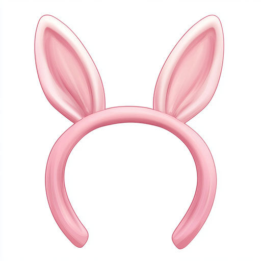 Realistic illustration of bunny ears headband