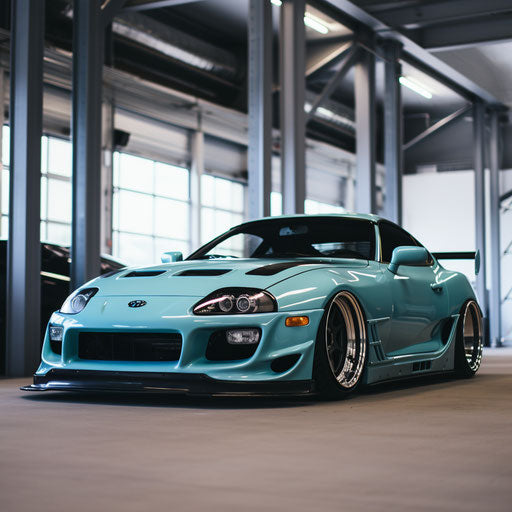 Classic Seafoam blue Toyota Supra