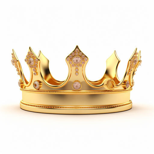 Crown on white background, Minimalist style