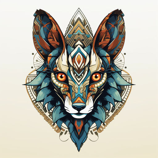 Free vector illustration with patterned geometry, symmetrical compositions