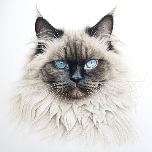 Himalayan cat sketch