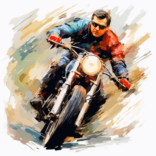 Quick clipart in the style of Oil painting, on white background