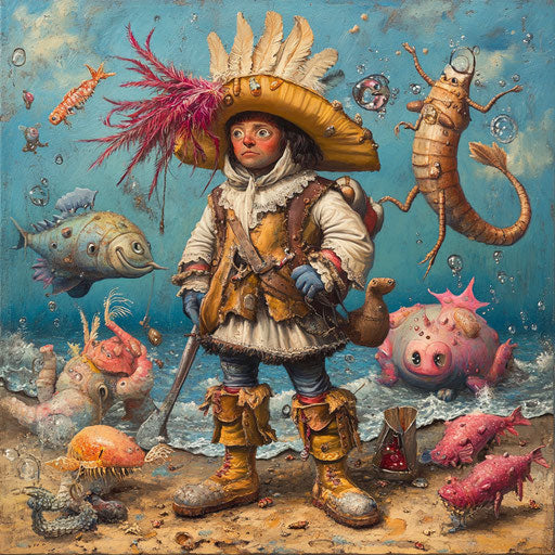 Print-Ready Christopher Columbus Caricature in PDF Format