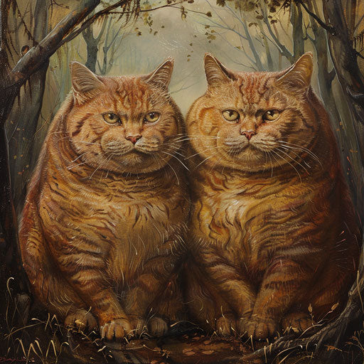 two fat cats