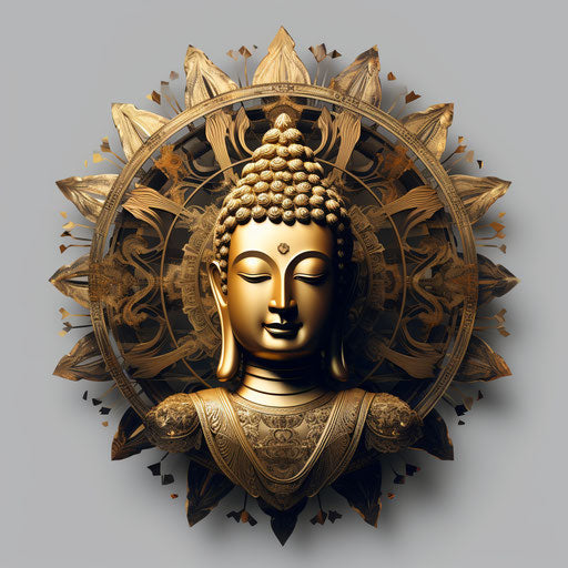Religious symbol of Buddha