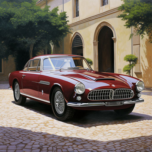 Elegant vintage sports car