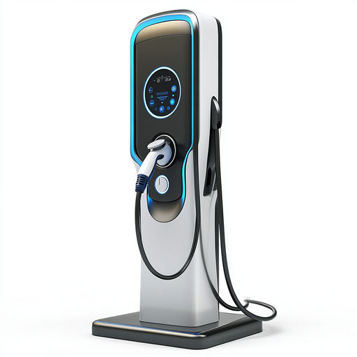 High resolution clipart of a car charging station