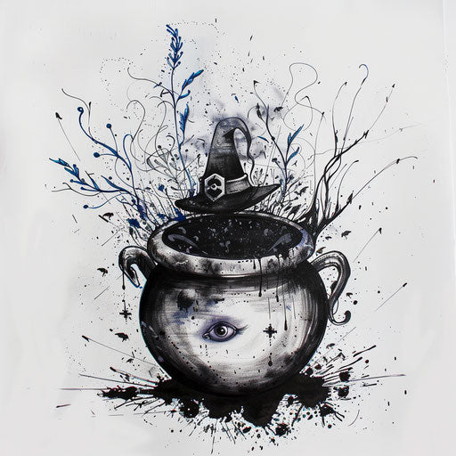 Horror Body Art Tattoo Stencil Kit