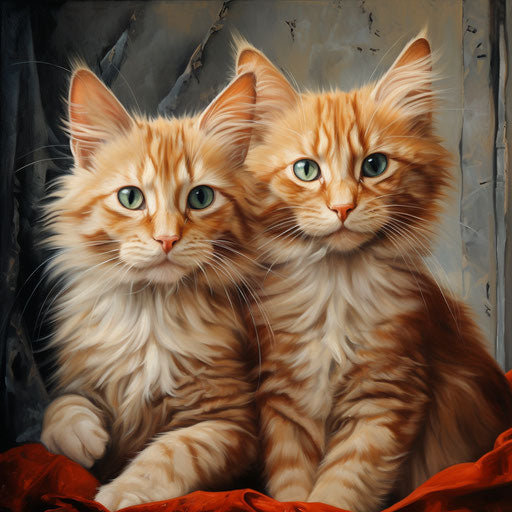 Two ginger cats