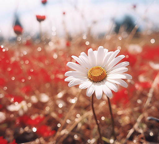 Daisy flower in the field during the day
