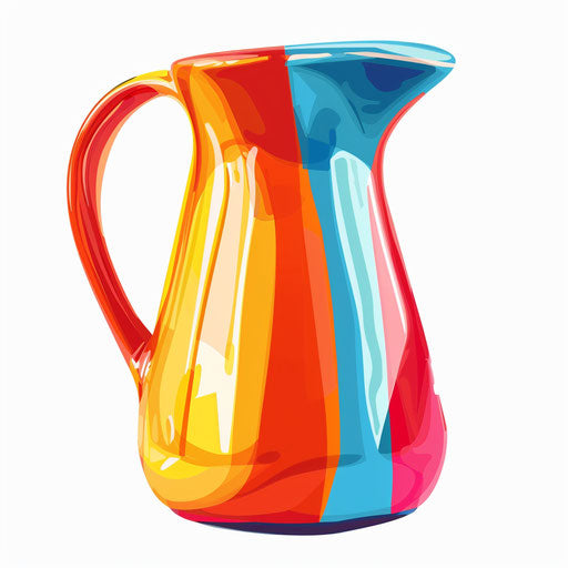 Photo realistic jug clipart on white background