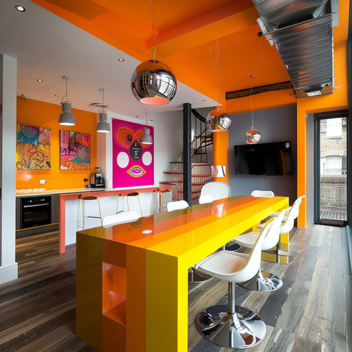 Dynamic workspace of a contemporary marketing agency