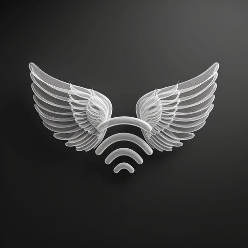 Wifi clipart in photo realistic style with flat random background