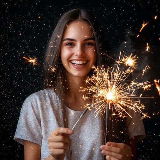 Photo Realistic Clipart of Sparklers